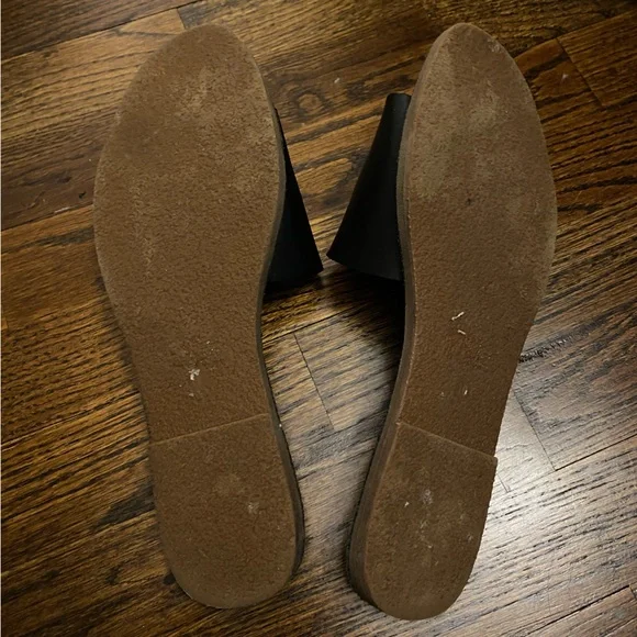 Madewell- Slide Sandal leather ‘The Boardwalk’ Post Slide size 10 women’s black - Picture 8 of 9